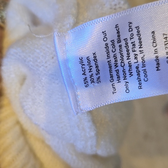 Talbot's Multi-Colored Design Print Sweater - Picture 6 of 9